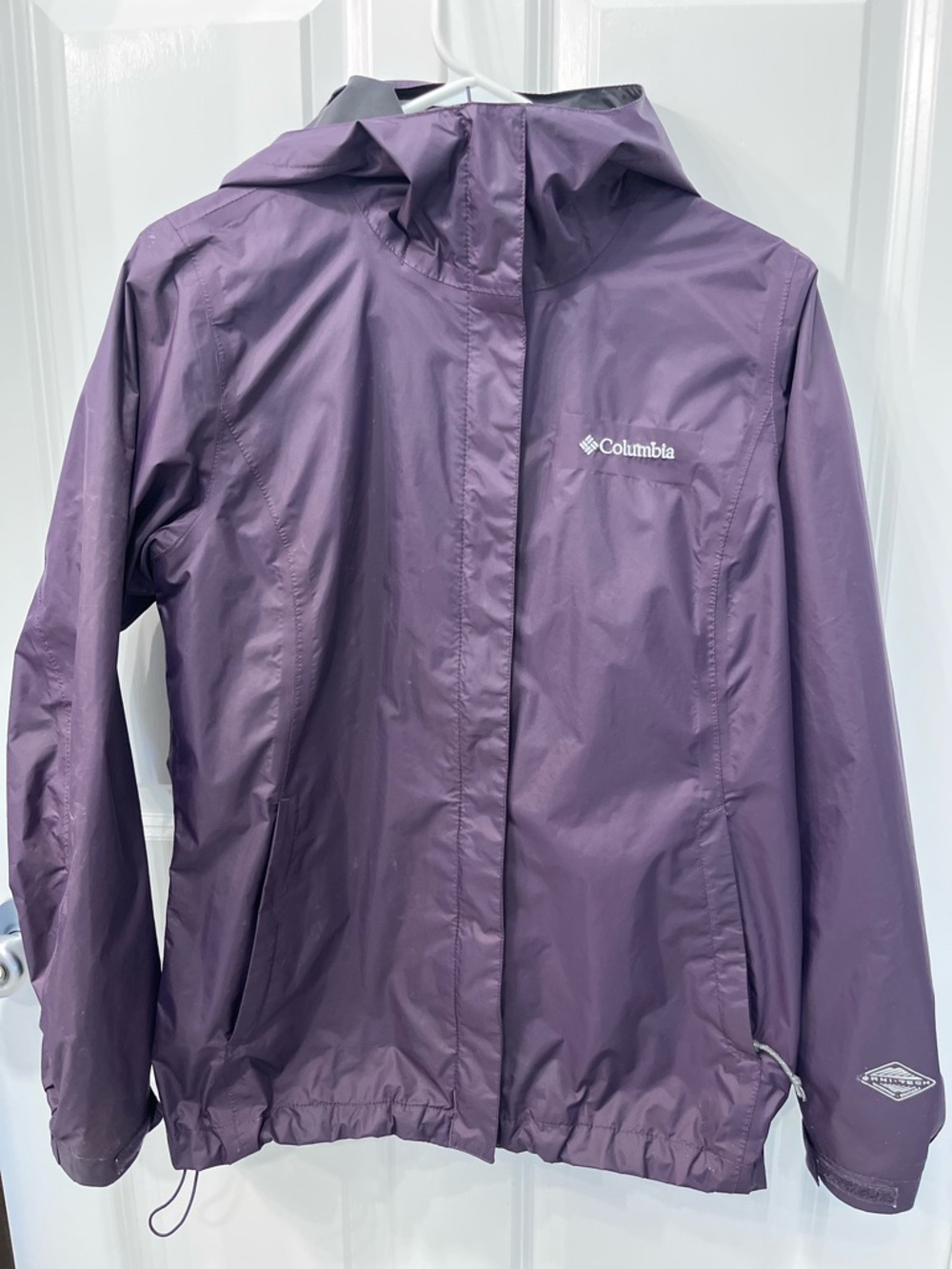 Columbia Deep Purple Hooded Rain Shell